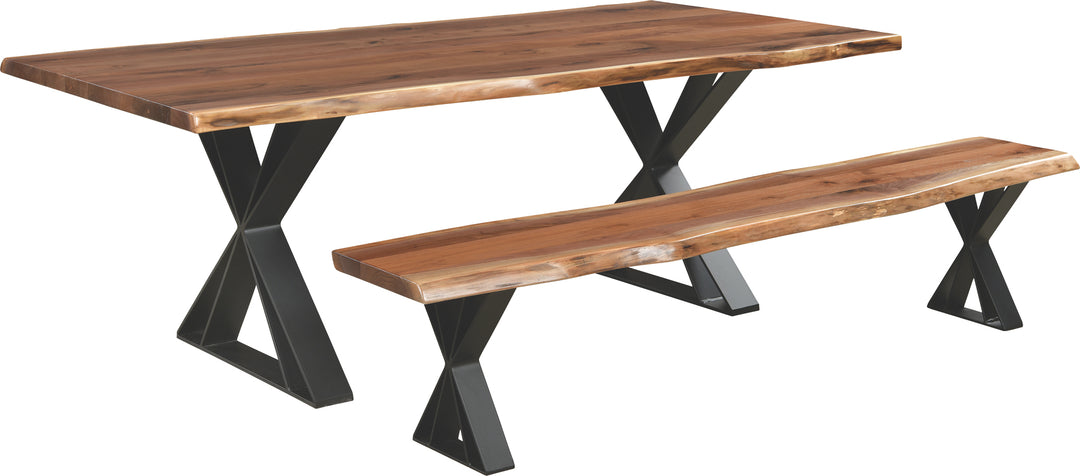 QW Amish Fillmore Live Edge Table