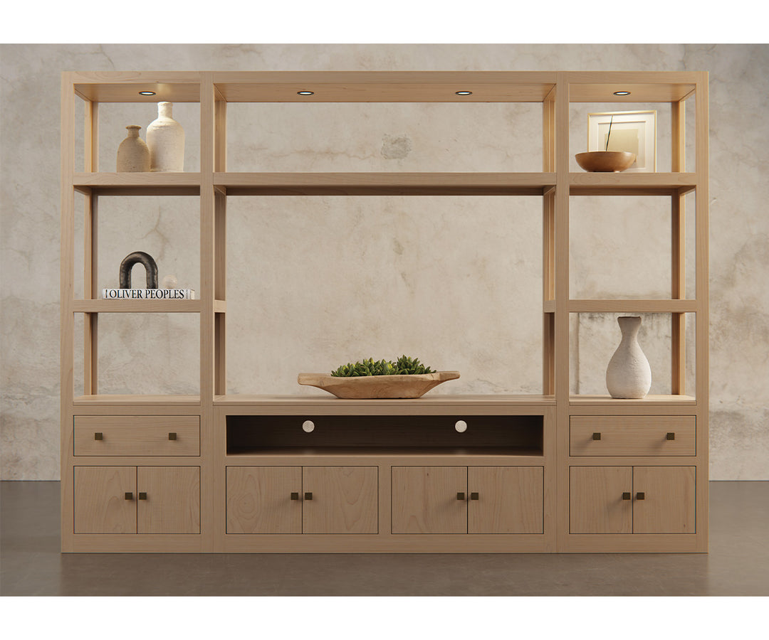 QW Amish Modern Entertainment Center