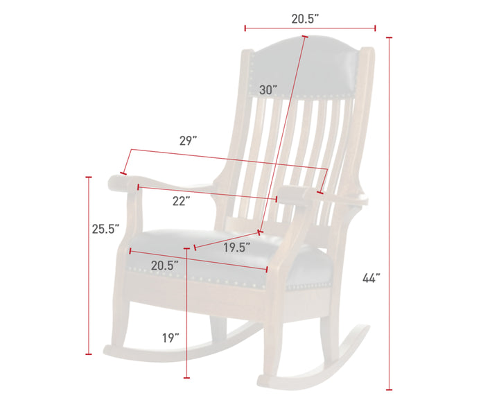QW Amish Auntie's Rocker