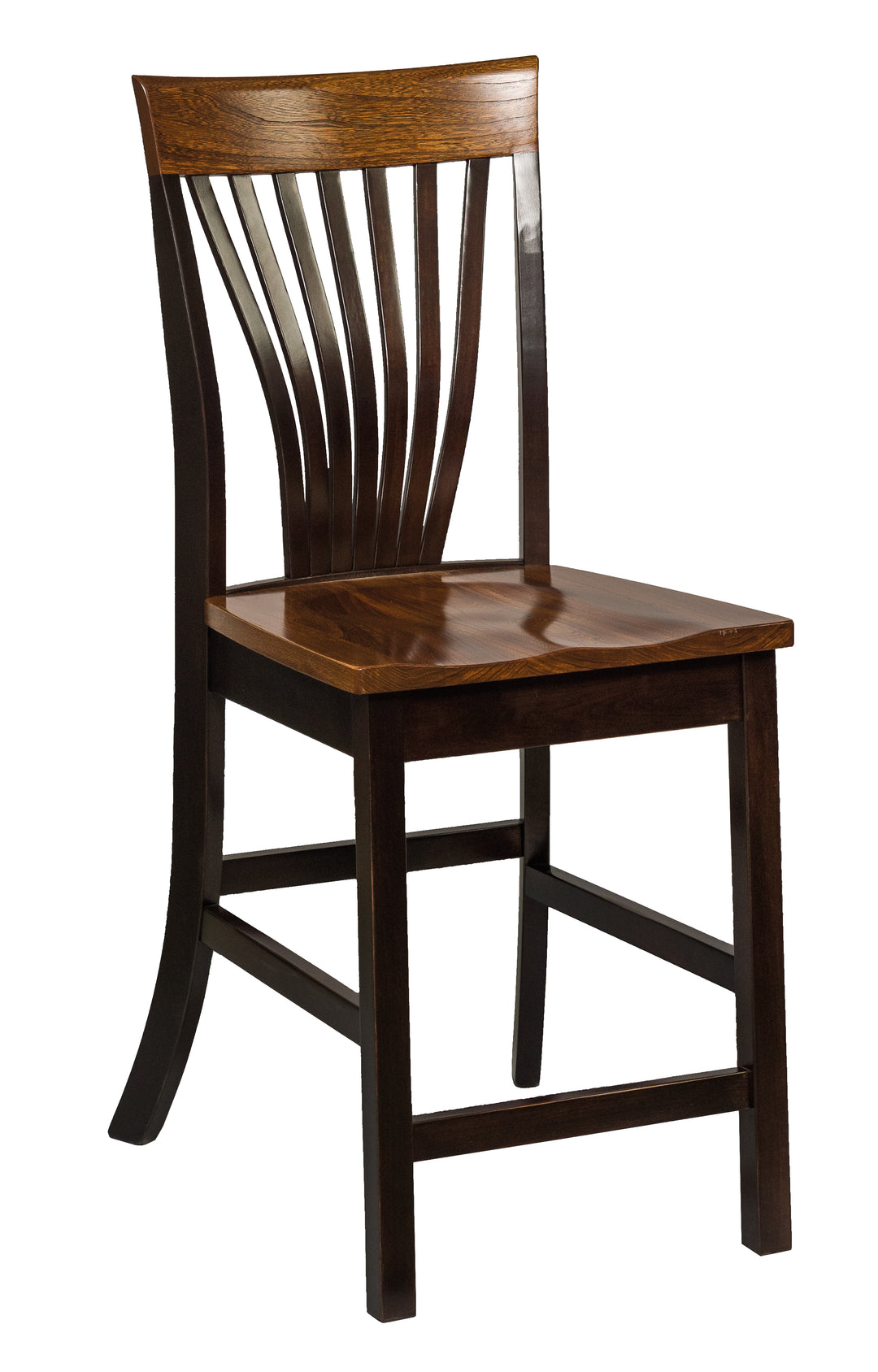 QW Amish Charlestown Fan Back Bar Chair