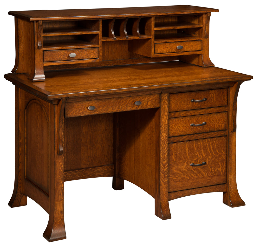 QW Amish Breckenridge Student Desk with Optional Hutch