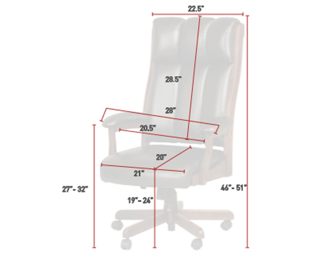 QW Amish Clark Executive Chair