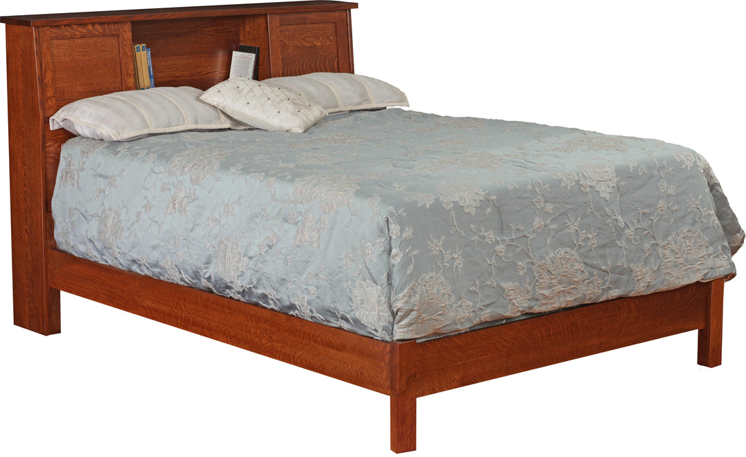 QW Amish Classic Mission Bookcase Bed