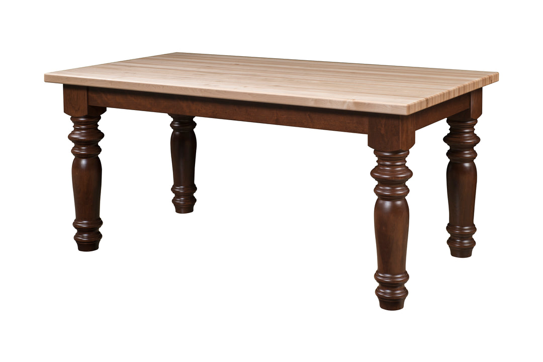QW Amish Constance Butcher Block Table