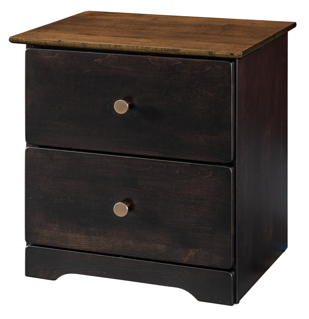 QW Amish Harlow 2 Drawer Nightstand
