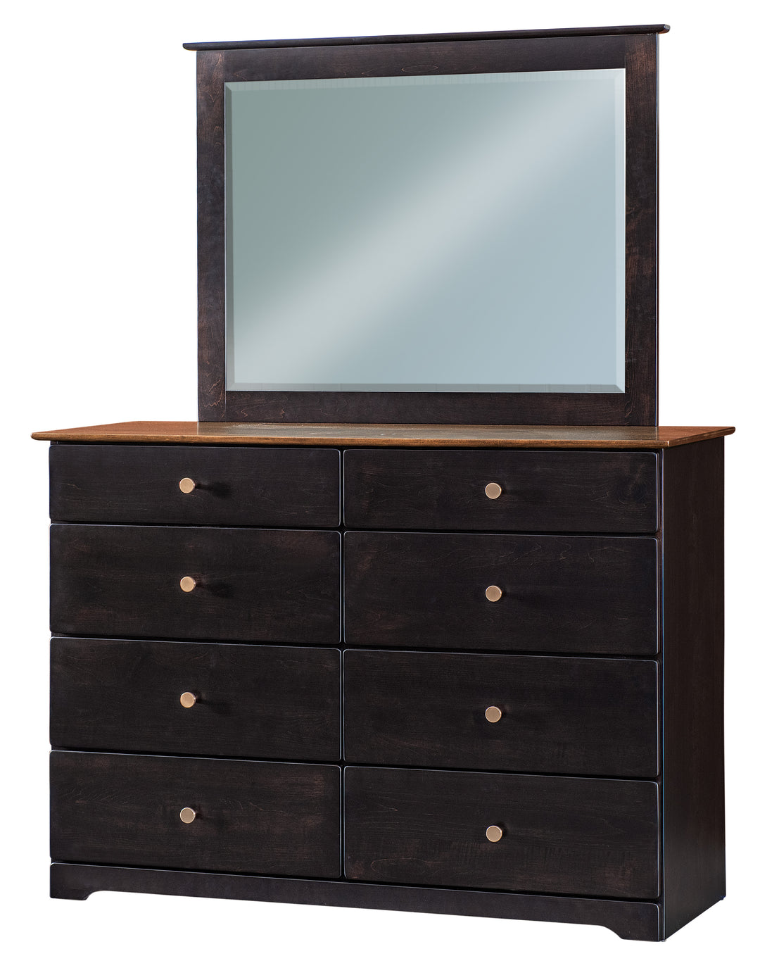 QW Amish Harlow High Dresser w/ Optional Mirror