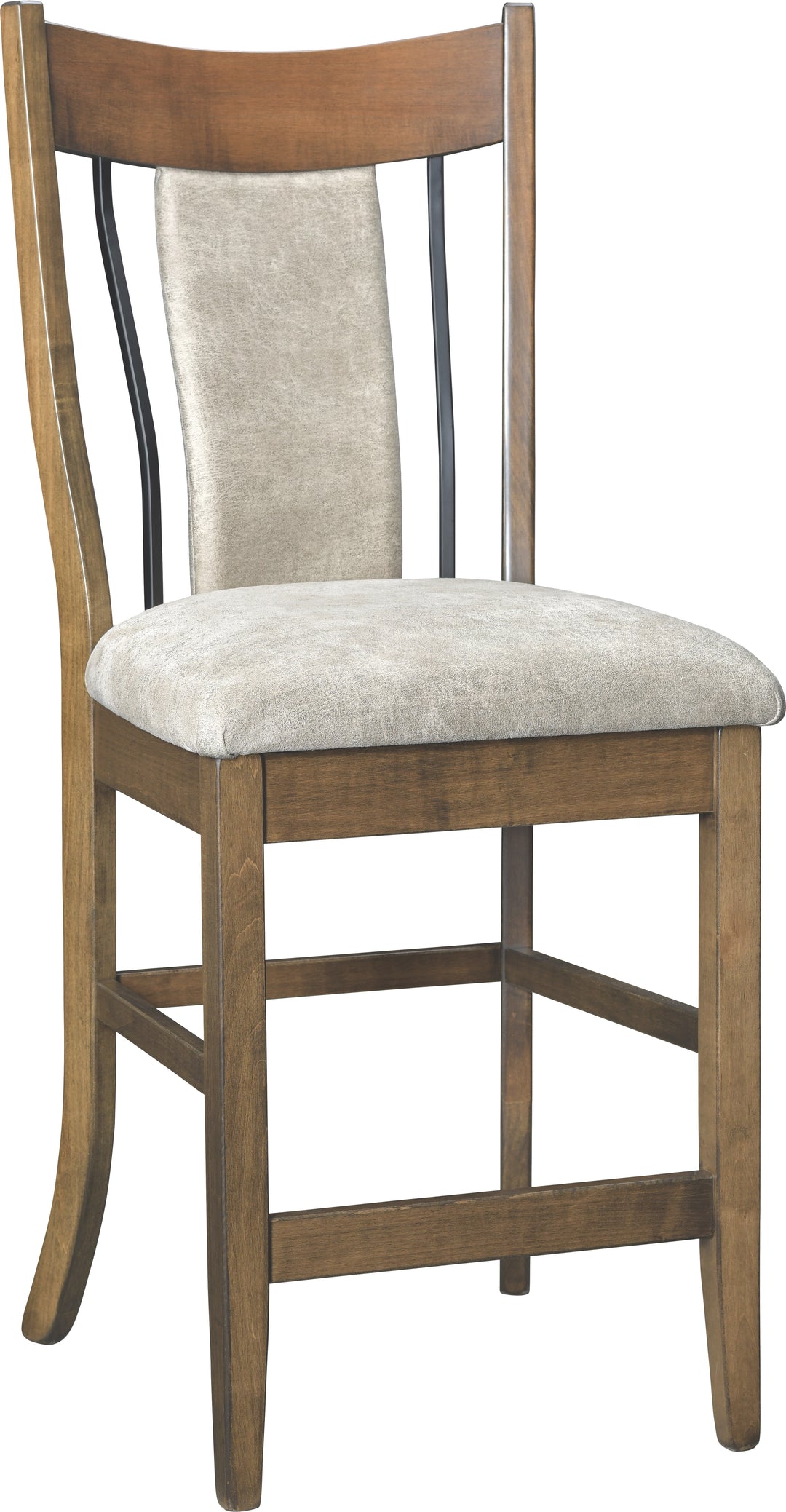 QW Amish Eagle WI Upholstered Bar Chair