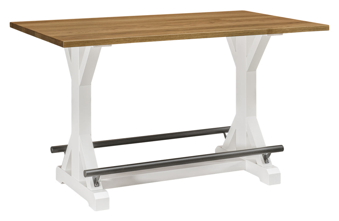 QW Amish Fenway Trestle Pub Table