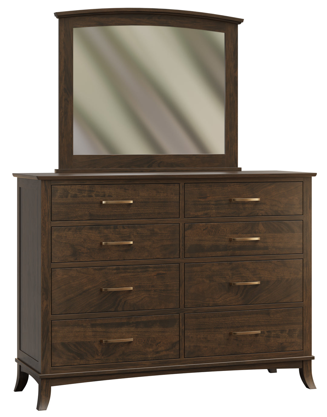 QW Amish Hampshire High Dresser & Optional Mirror