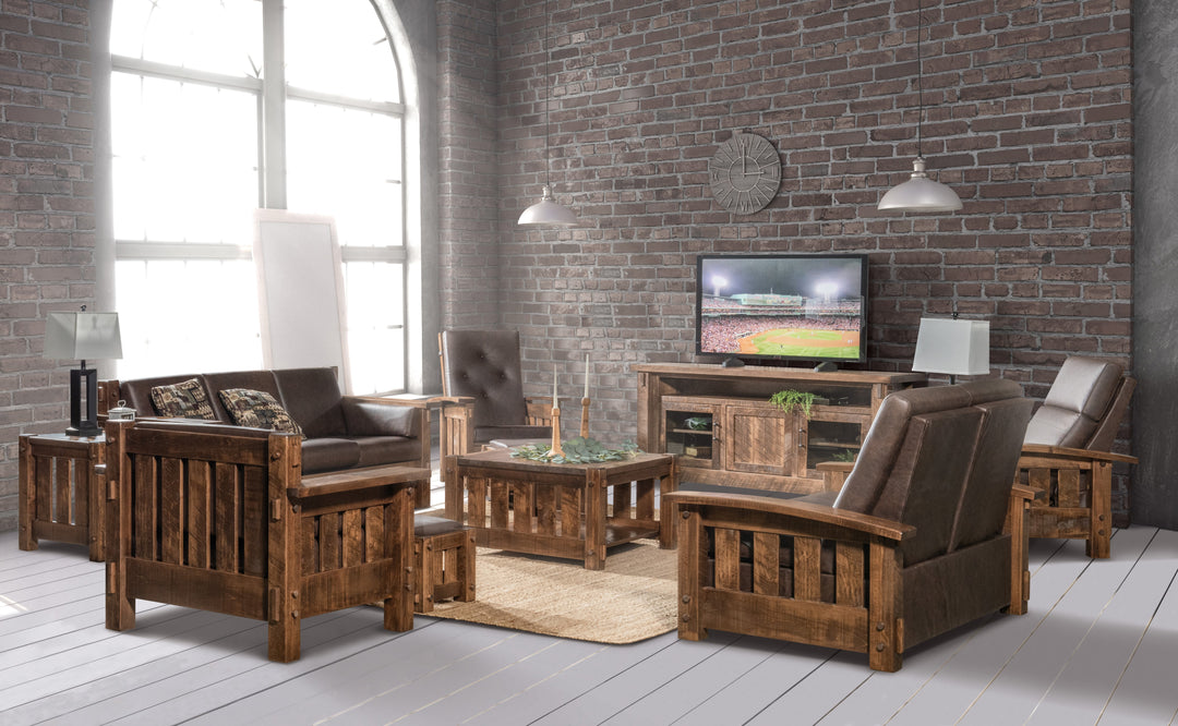 QW Amish Houston Ottoman