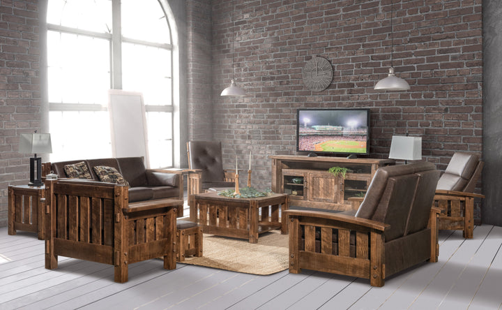 QW Amish Houston Ottoman