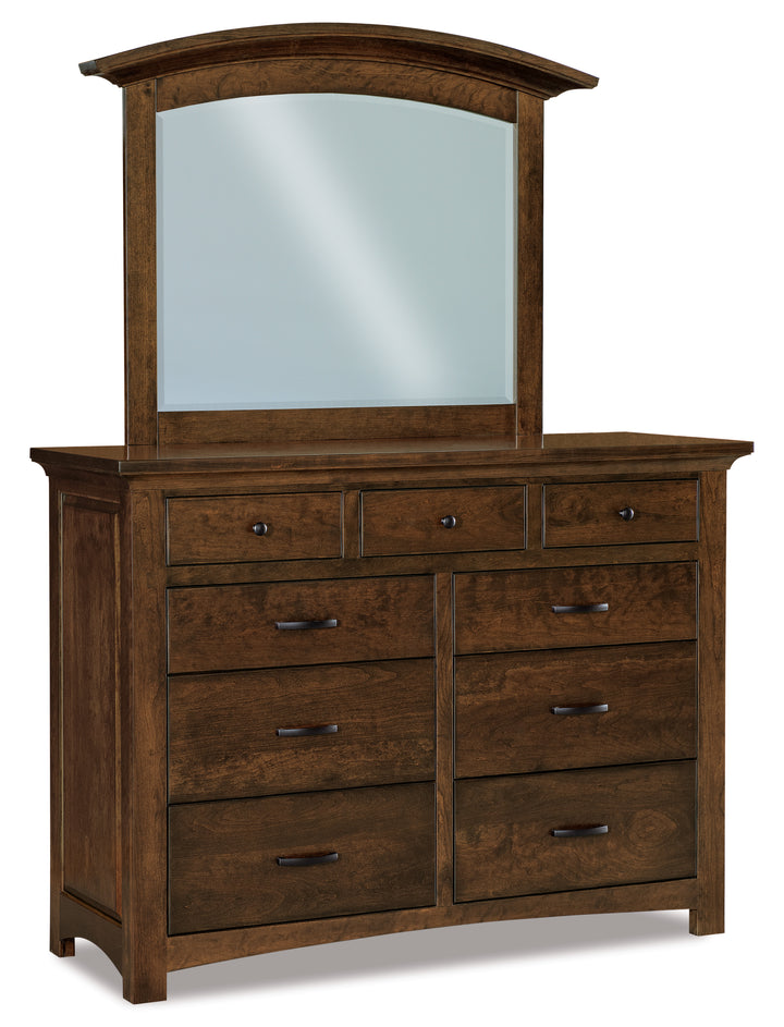 QW Amish Abby 9 Drawer Dresser w/ Optional Mirror