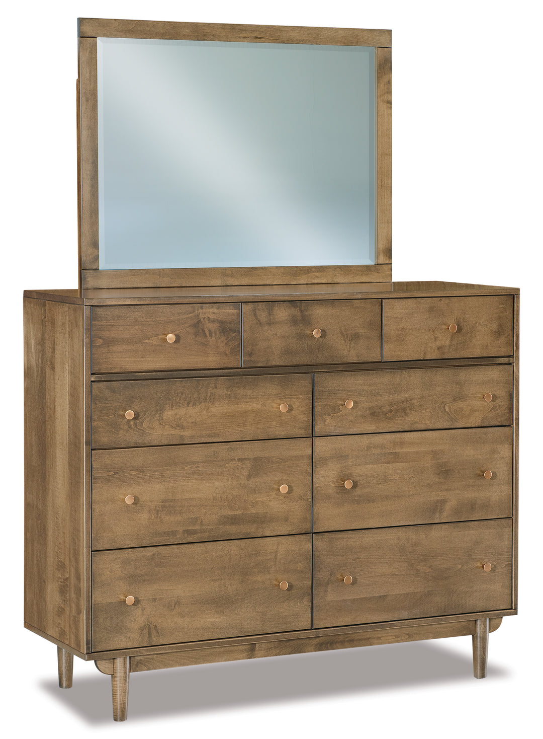 QW Amish Baymont 9 Drawer Dresser w/ Optional Mirror