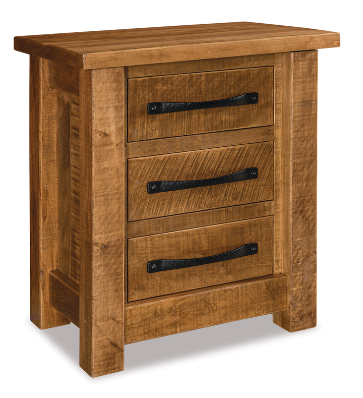 QW Amish Vogen 3 Drawer Nightstand