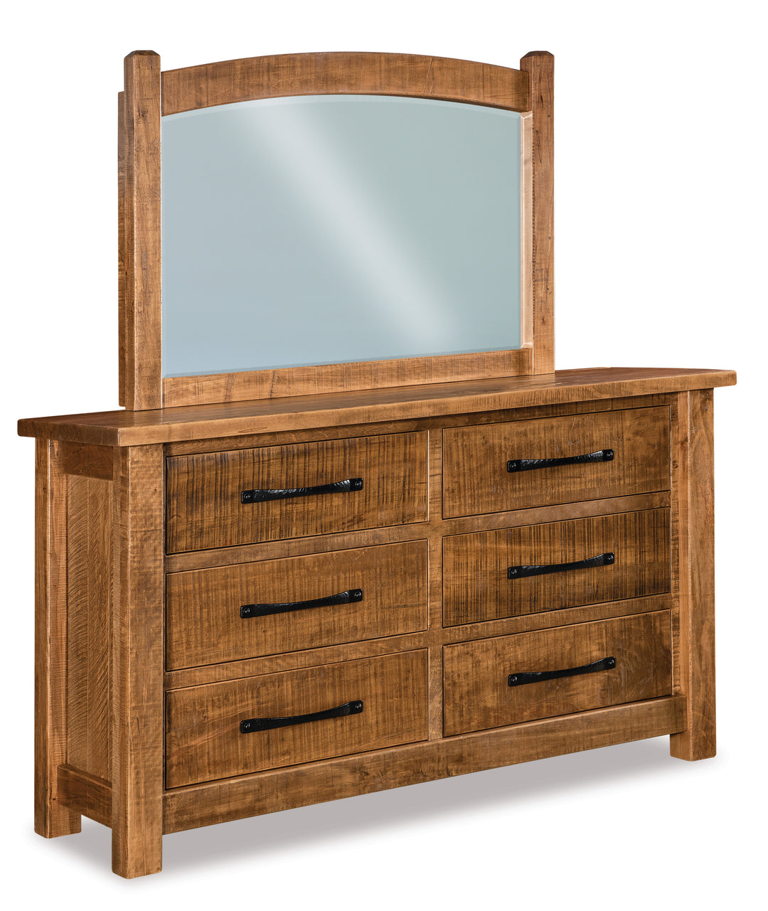QW Amish Vogen 6 Drawer Dresser w/ Optional Mirror