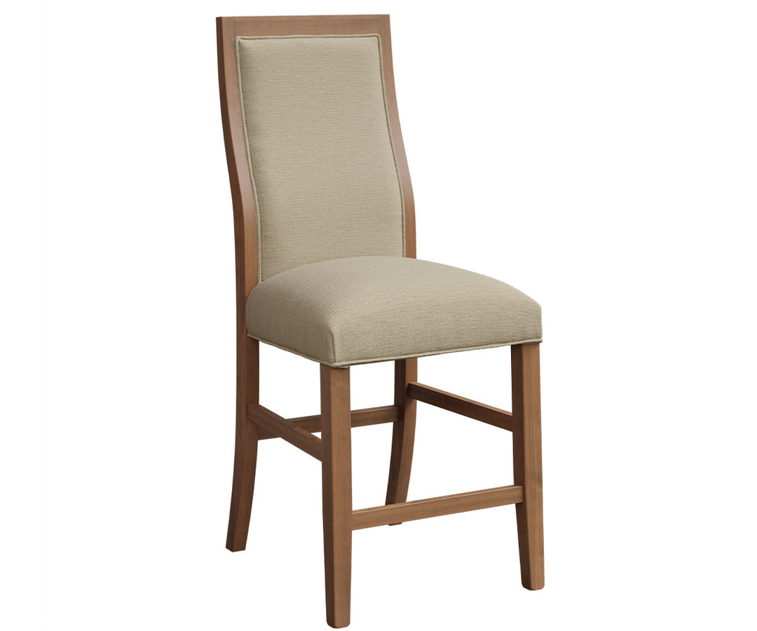 QW Amish Kelly Upholstered Bar Chair