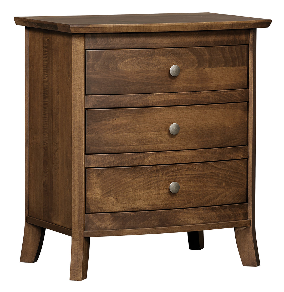 QW Amish Laurel 3 Drawer Nightstand