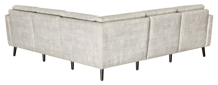Serene 5-Seat Tear Drop Arm Sectional
