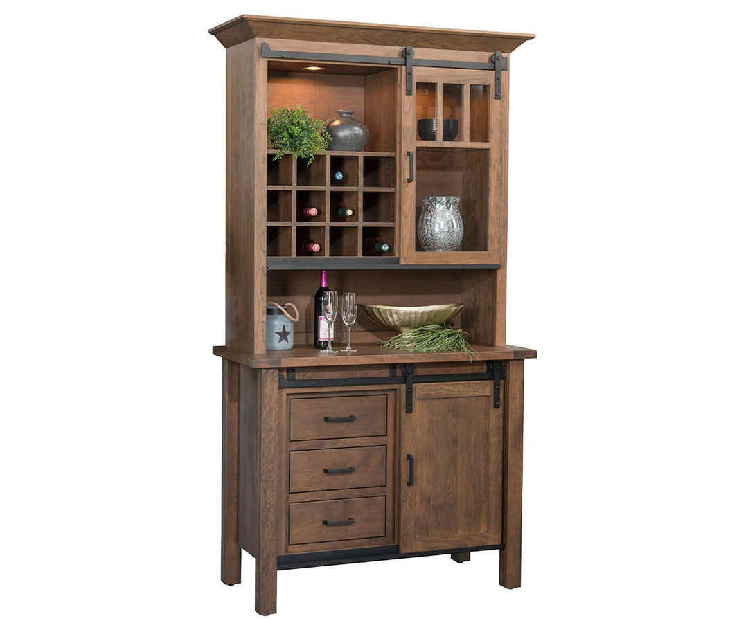 QW Amish Barn Door 46" Hutch & Buffet