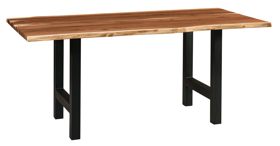 QW Amish Martin Live Edge Pub Table