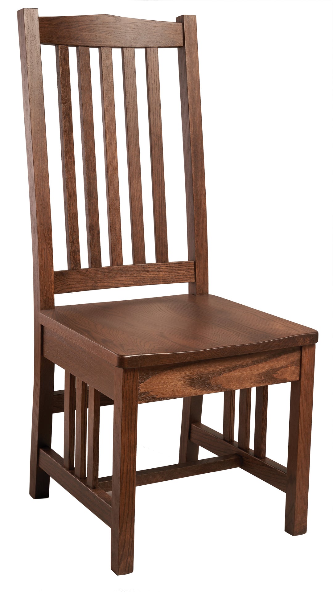 QW Amish Mission Side Chair with Wood Seat