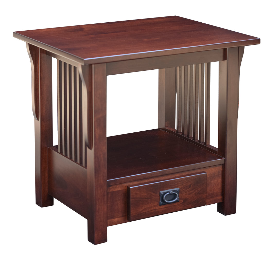 QW Amish Prairie Mission End Table w/ Drawer on Bottom