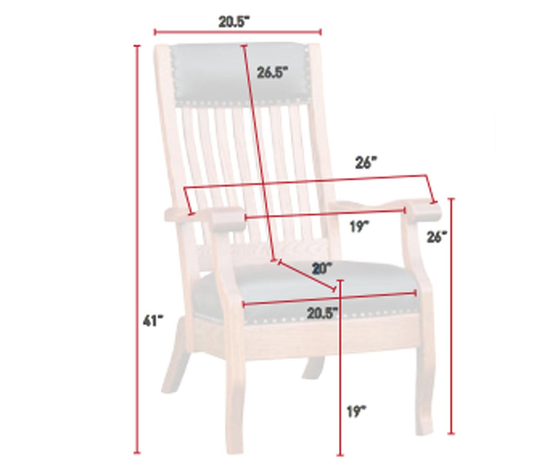 QW Amish Queen Lounge Chair