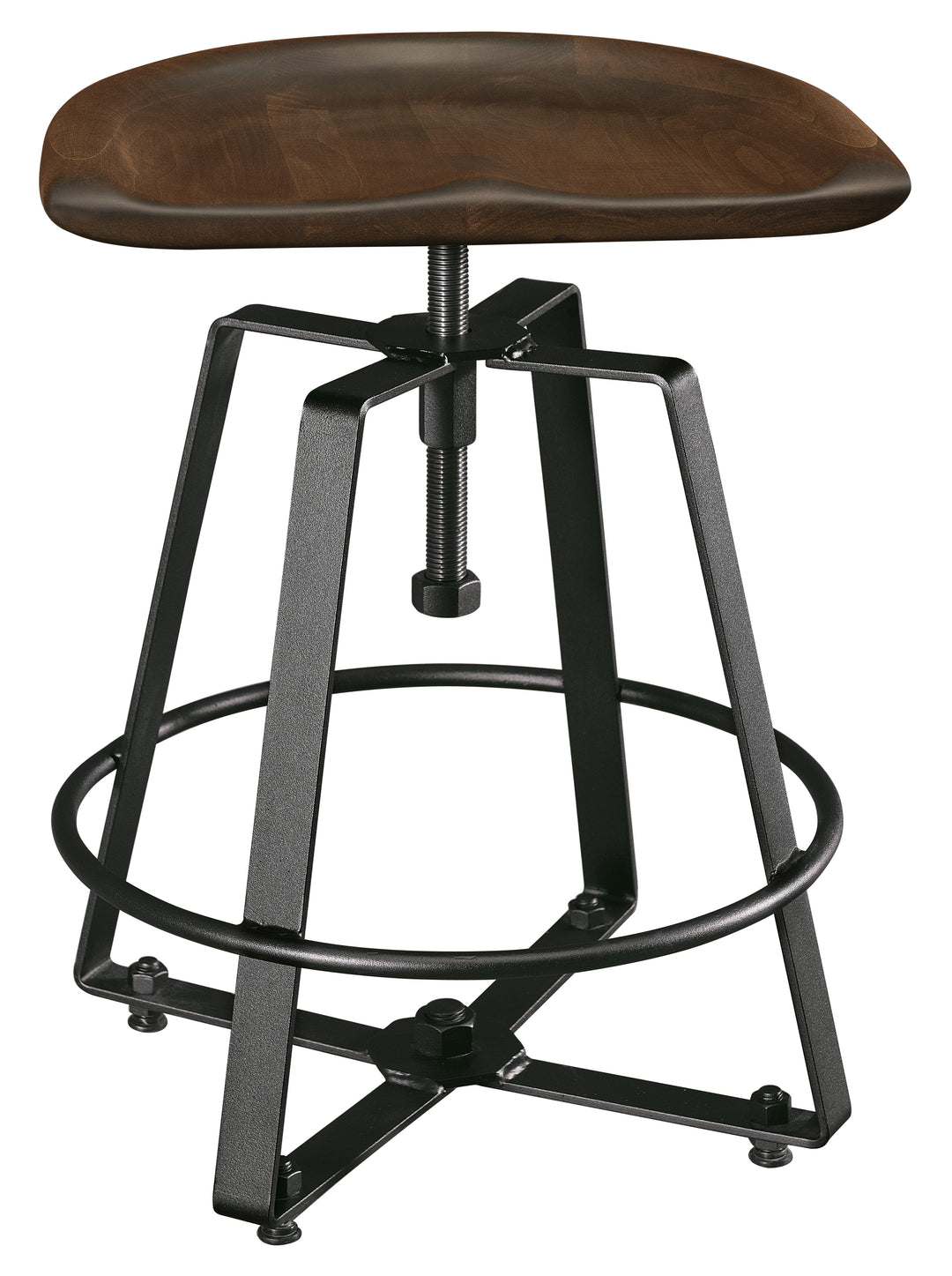 QW Amish Iron Craft Barstool