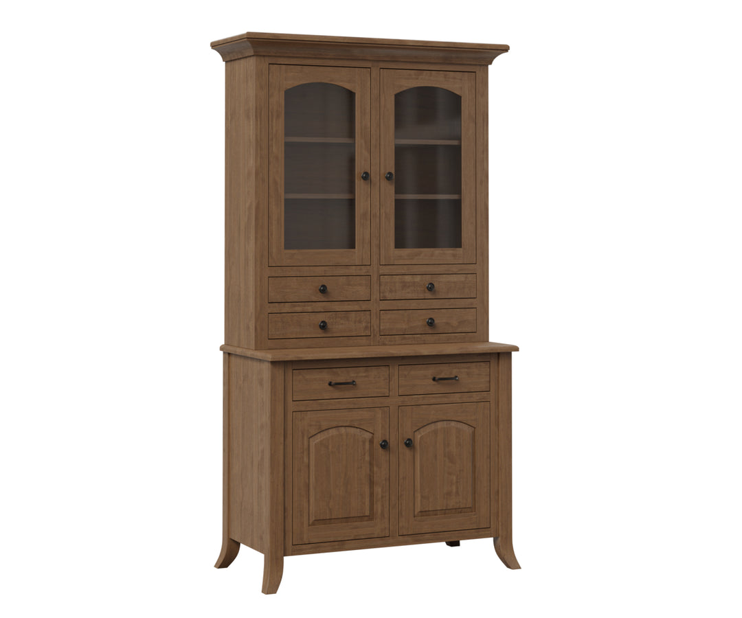 QW Amish Sunflower 2 Door Hutch & Buffet
