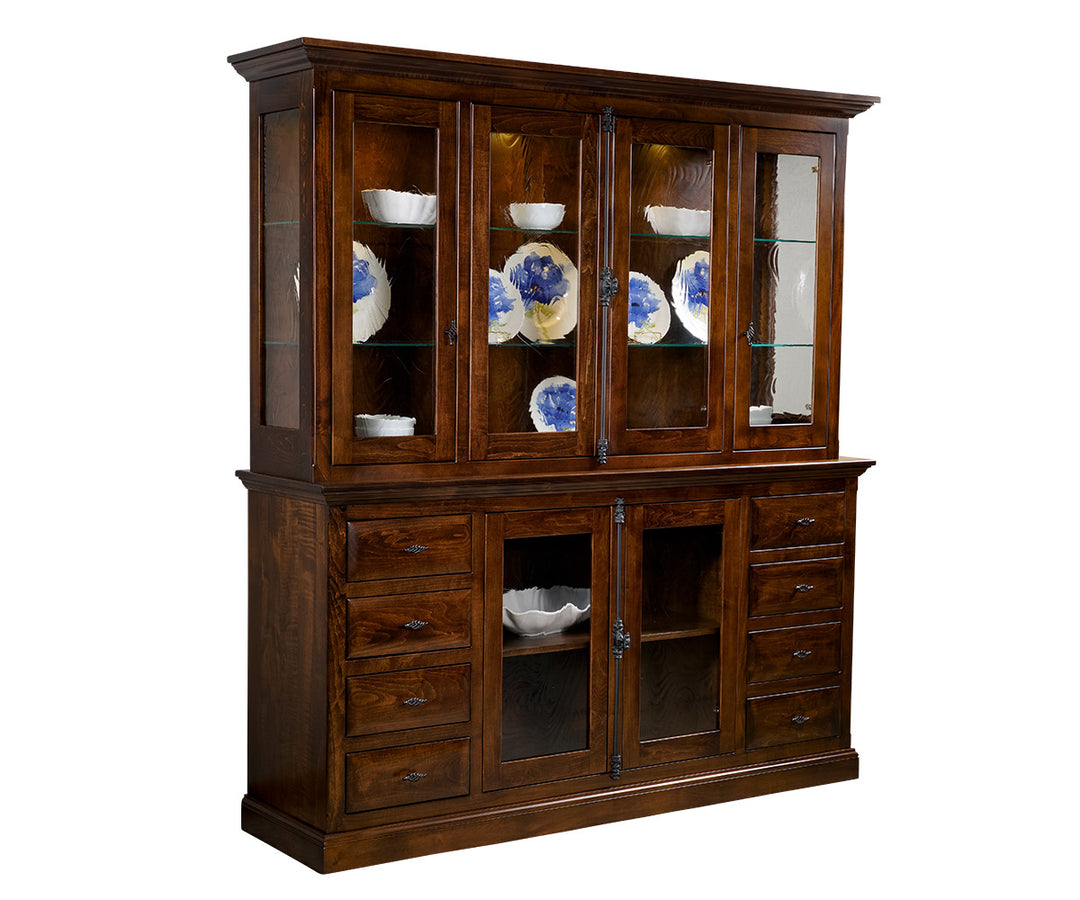 QW Amish Allison 4 Door Hutch