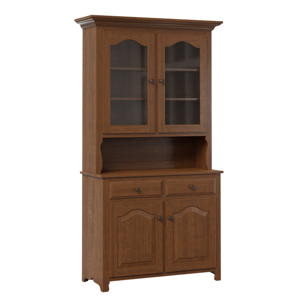 QW Amish Traditional 2 Door Hutch & Buffet
