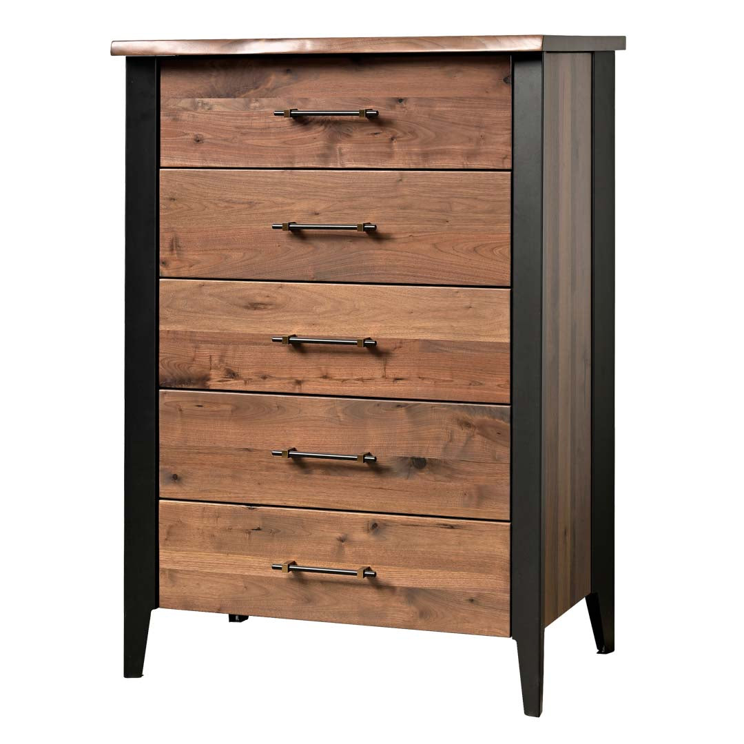 QW Amish Uptown 5 Drawer Chest – Quality Woods Furniture