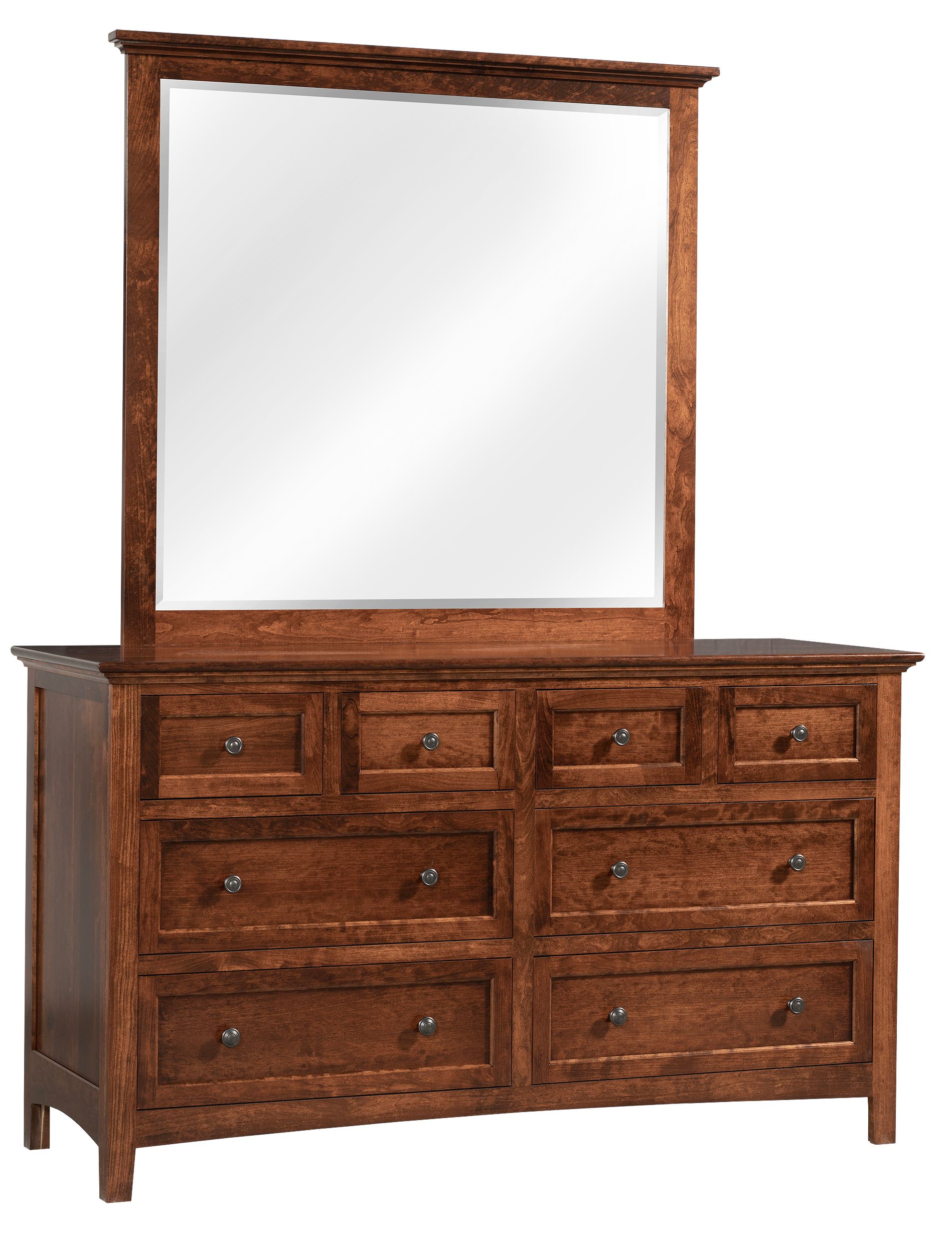 low dresser Europa sized drawers perfect for stowing away clothing or anything youd like to keep neatly tucked away Ann Arbor Amish Low Dresser