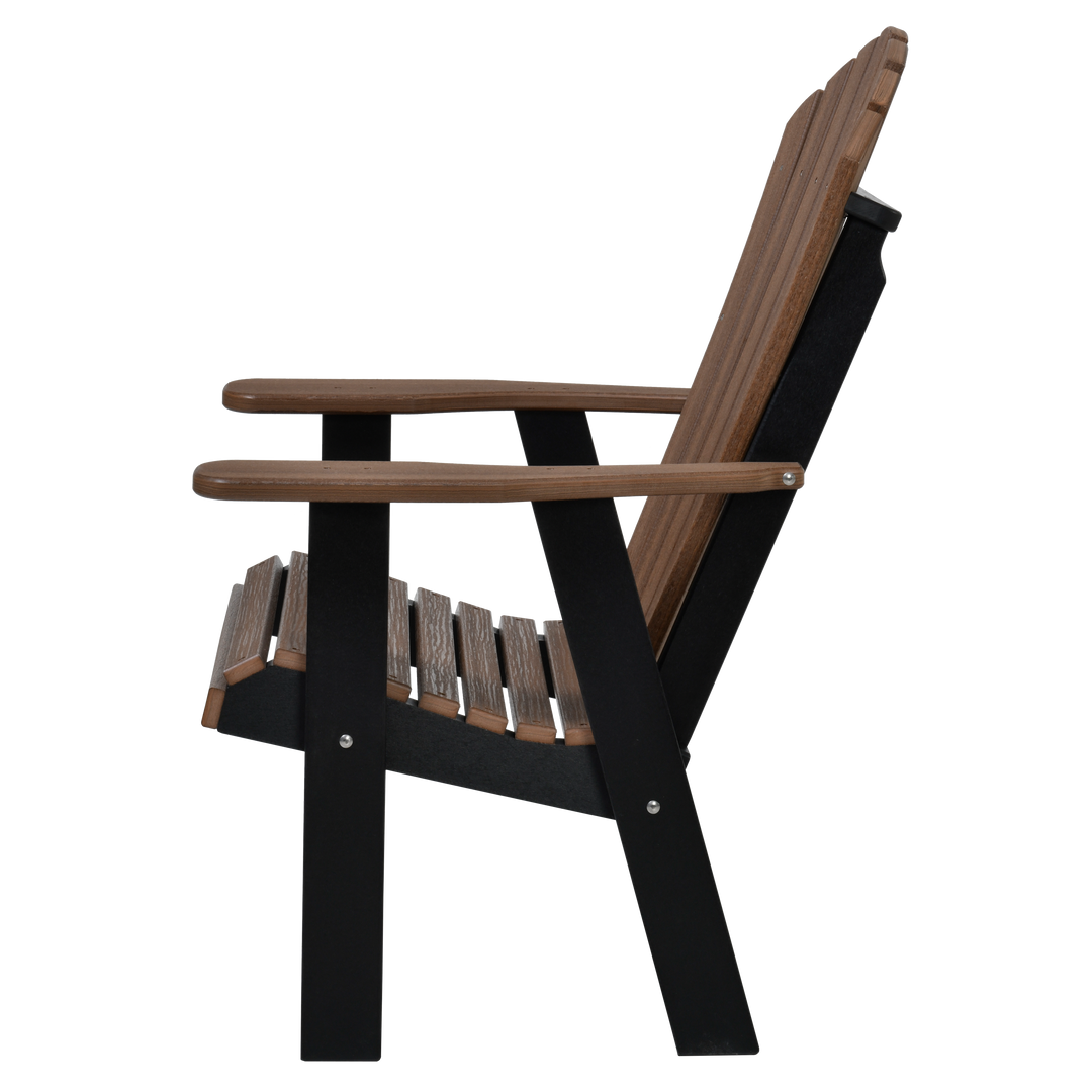 QW Amish Adirondack Chair - Wood Grain Poly
