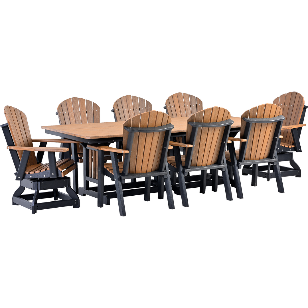 QW Amish Adirondack Swivel Dining Chair