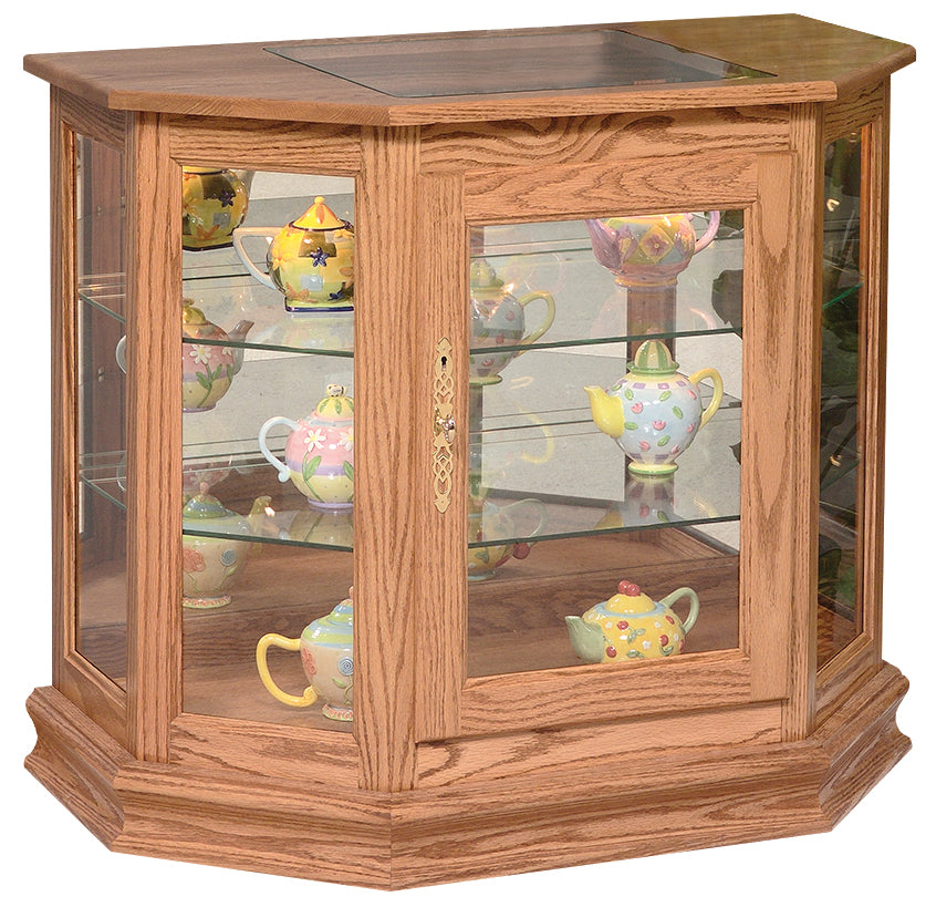 QW Amish Angled Picture Frame Console