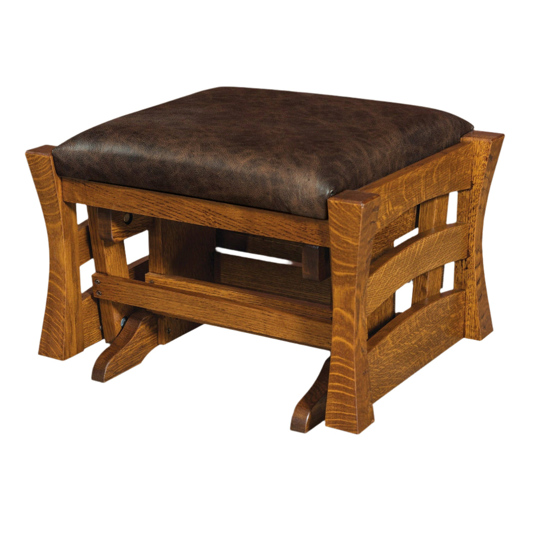 QW Amish Barrington Glider and Ottoman
