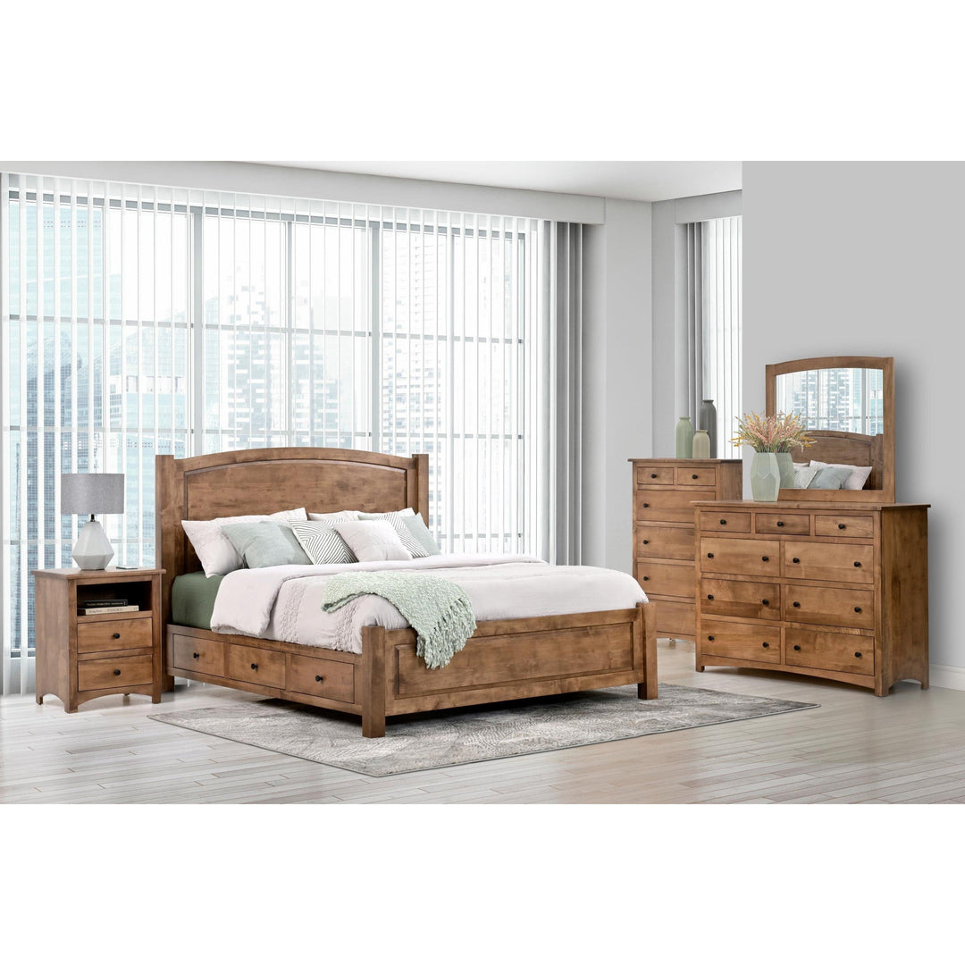 QW Amish Charlotte 5pc Set w/ Storage Bed