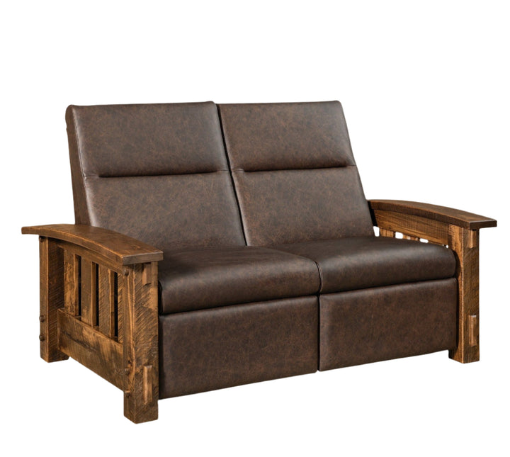 QW Amish Houston Reclining Loveseat
