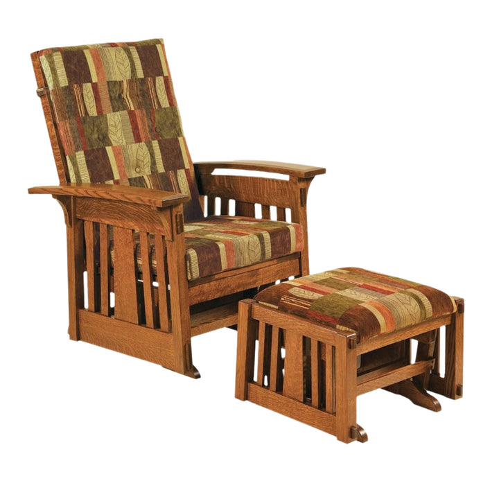 QW Amish McCoy Glider and Ottoman