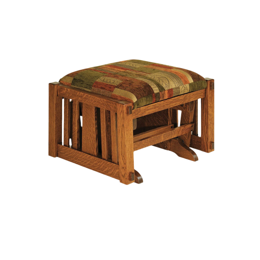 QW Amish McCoy Glider and Ottoman