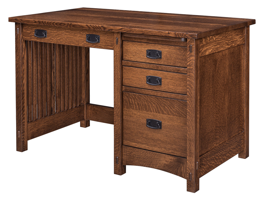 QW Amish Signature Mission Single Pedestal Desk