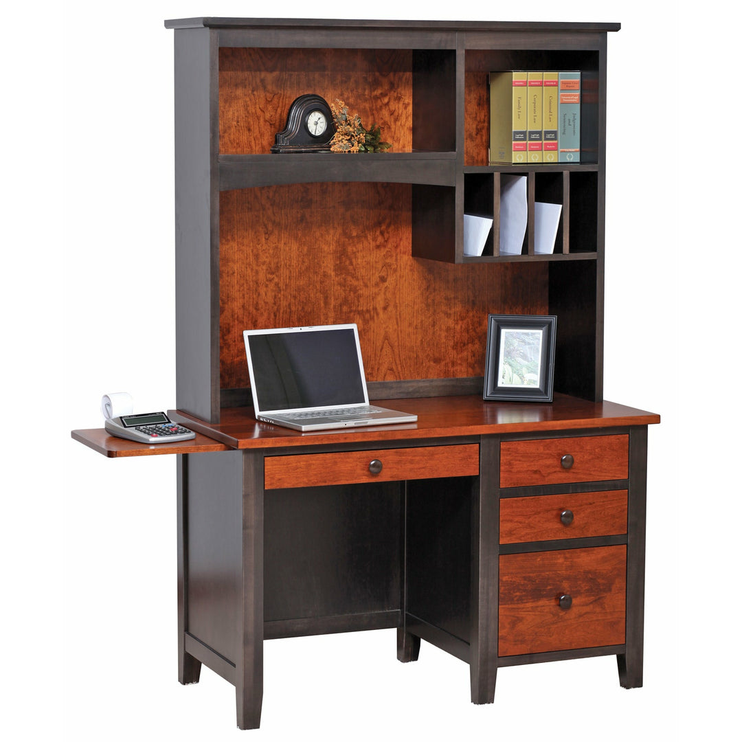 QW Amish Manhattan Workstation & Optional Hutch