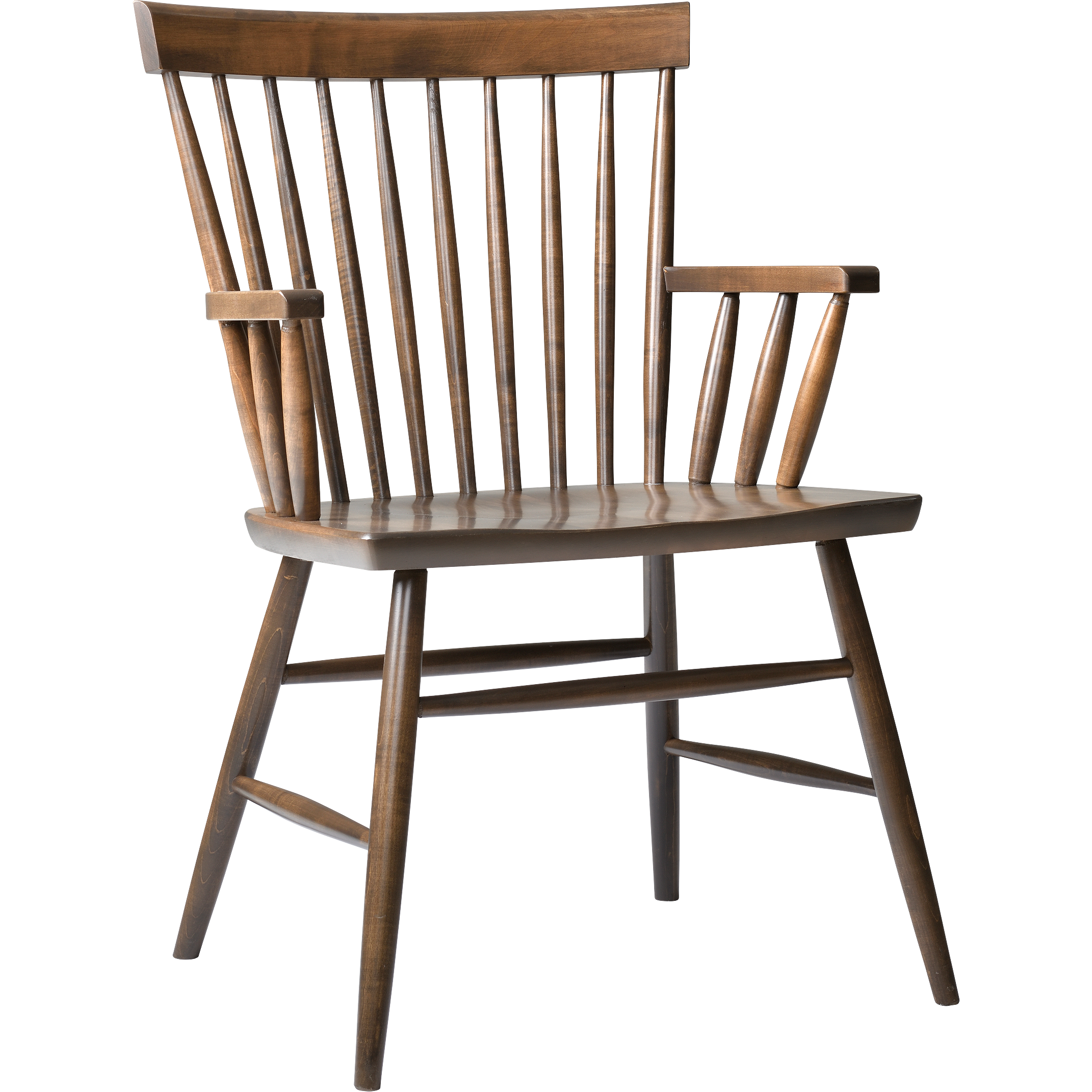 QW Amish Winston Spindle Arm Chair Quality Woods Furniture