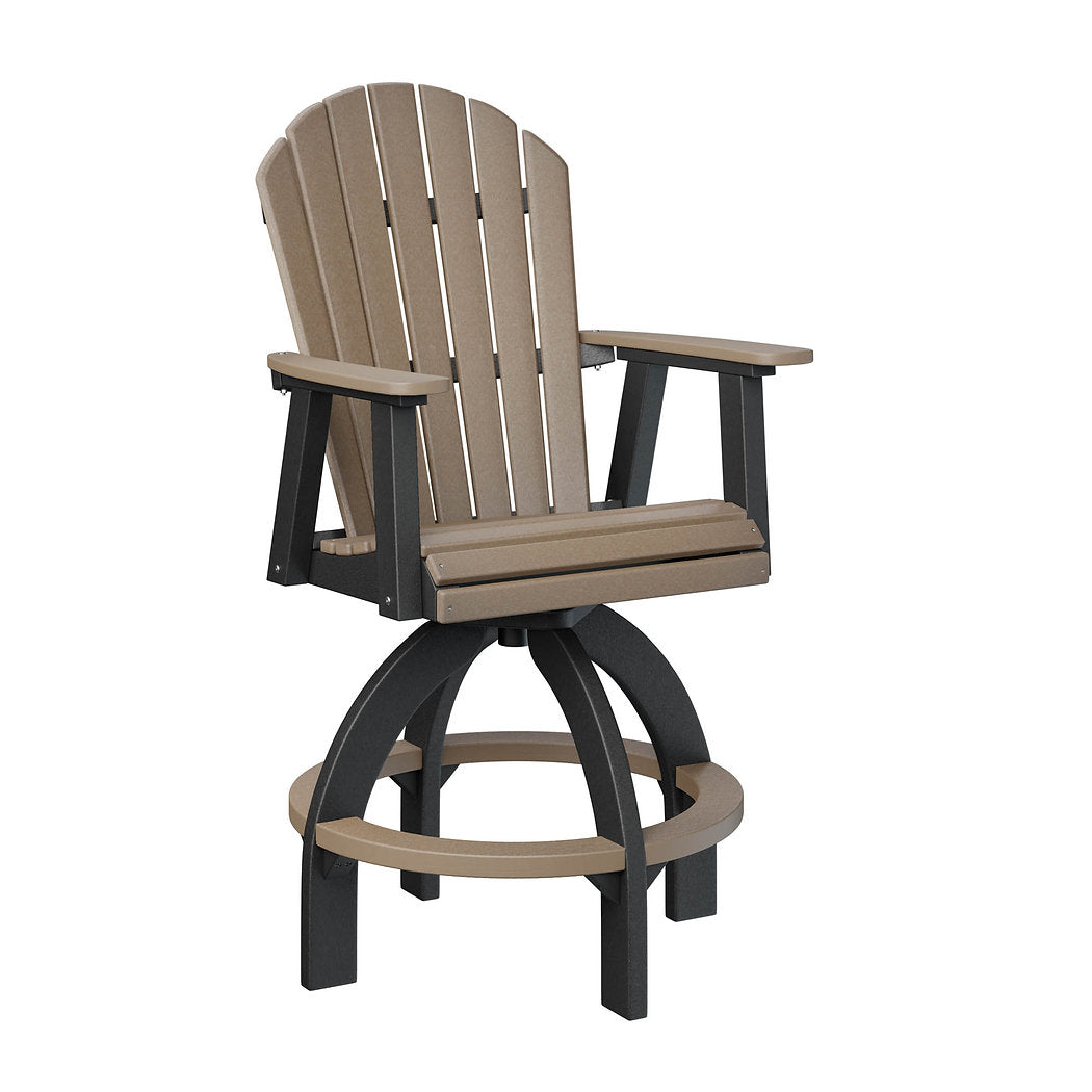 Comfo Back Adirondack Swivel Bar Chair – Quality Woods Furniture