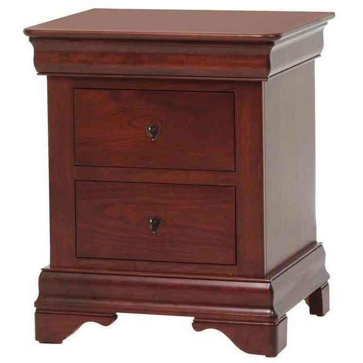 Millcraft Louis Phillipe Drawer Nightstand – Quality Woods Furniture