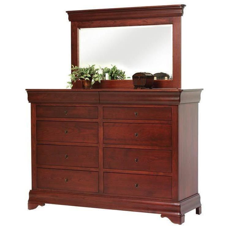 Millcraft Louis Phillipe High Dresser w/ Optional Mirror Quality Woods Furniture Millcraft Louis Phillipe High Dresser w/ Optional Mirror Quality Woods Furniture