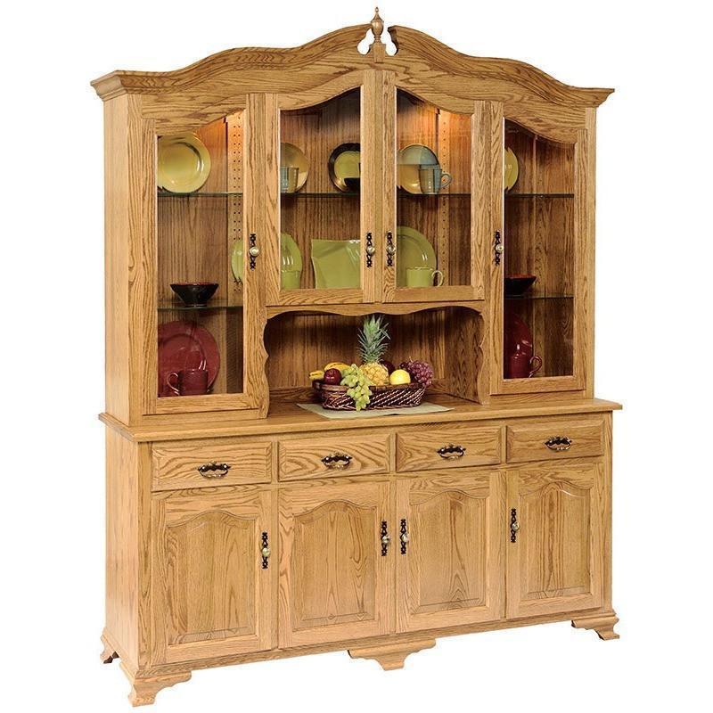 QW Amish 4 Door Hutch Bavarian Collection