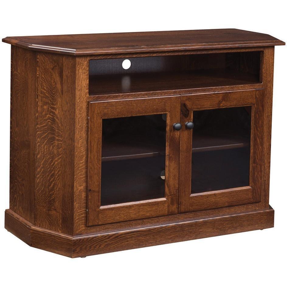 QW Amish 42" Canted Front TV Stand