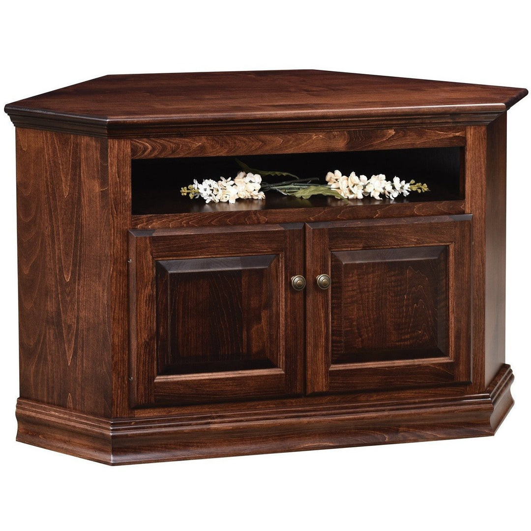 QW Amish 48" Traditional Corner TV Stand